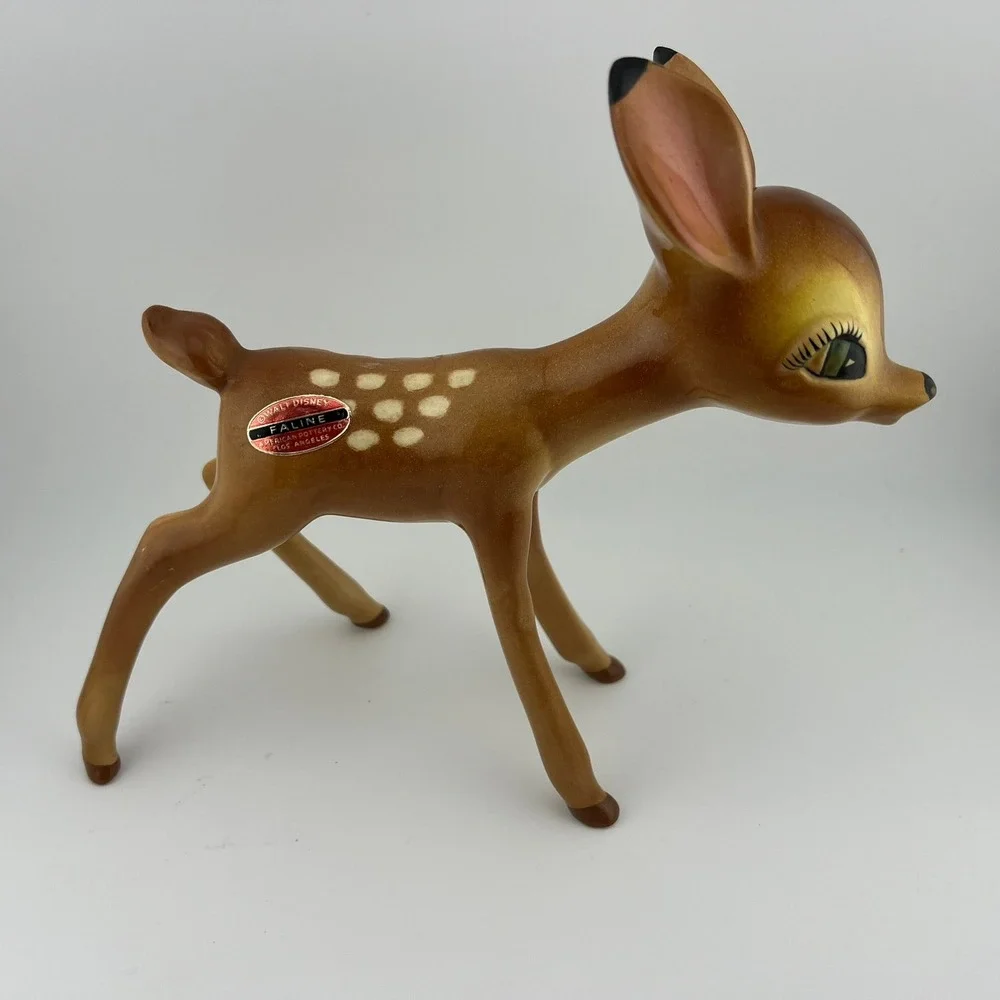 Vintage Walt Disney Faline Figurine American Pottery Los Angeles 1940s Bambi